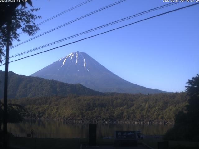 西湖からの富士山