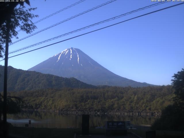 西湖からの富士山