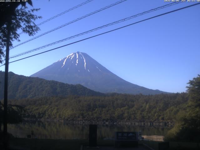 西湖からの富士山