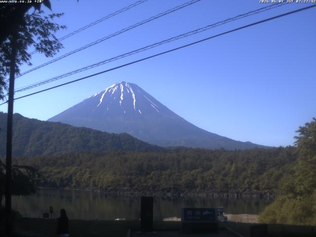 西湖からの富士山