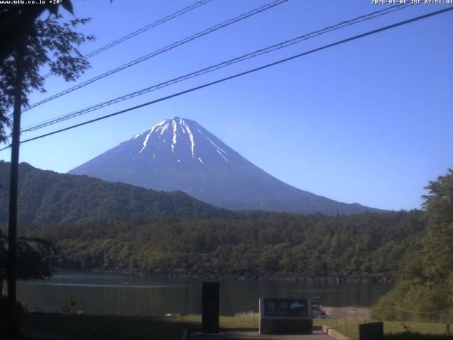 西湖からの富士山