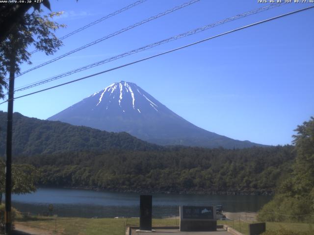 西湖からの富士山
