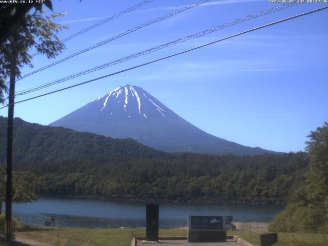 西湖からの富士山