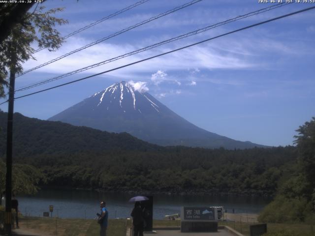 西湖からの富士山
