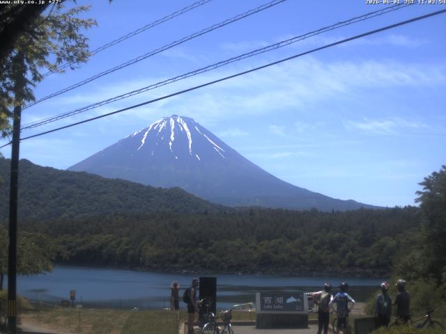 西湖からの富士山