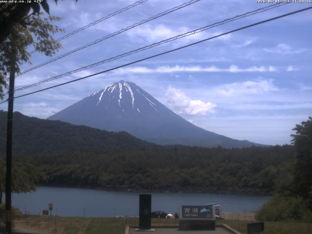 西湖からの富士山