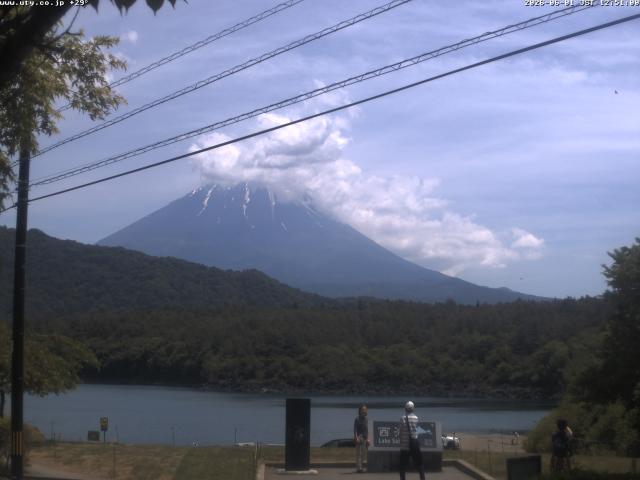 西湖からの富士山