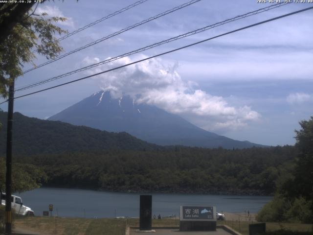 西湖からの富士山