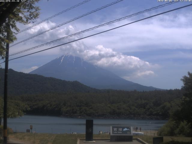 西湖からの富士山