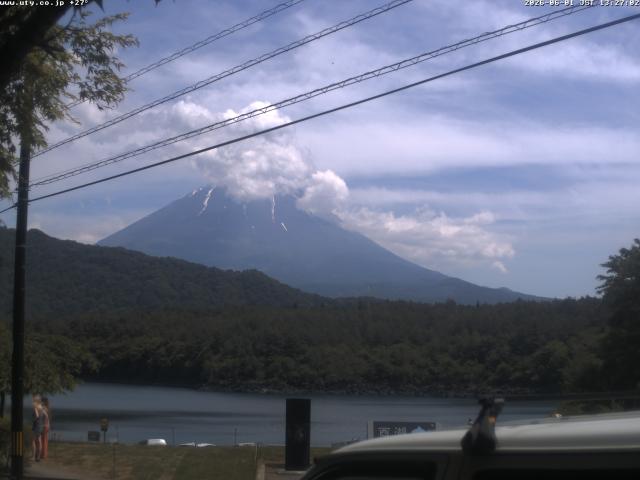 西湖からの富士山