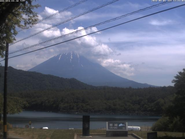 西湖からの富士山