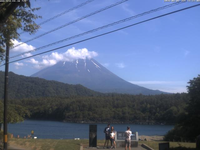 西湖からの富士山