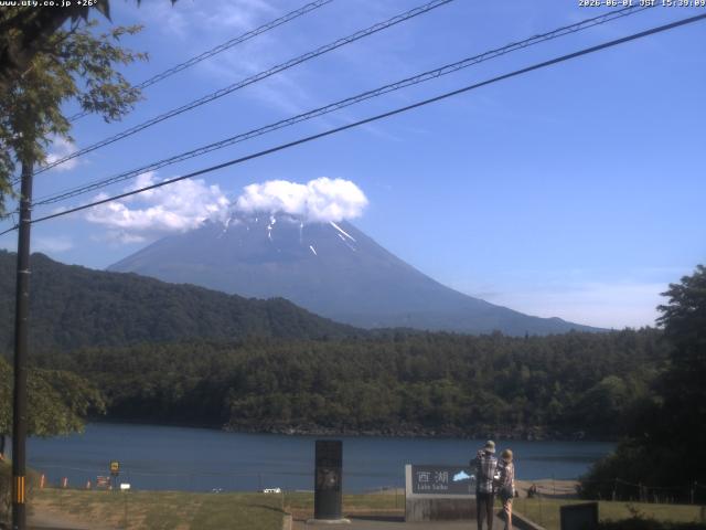 西湖からの富士山