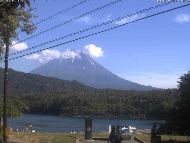 西湖からの富士山