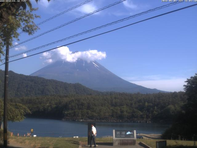西湖からの富士山