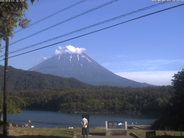 西湖からの富士山