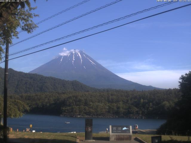 西湖からの富士山