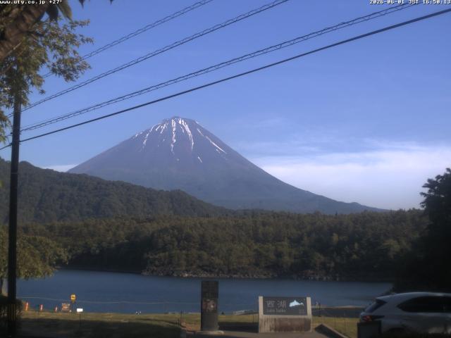 西湖からの富士山