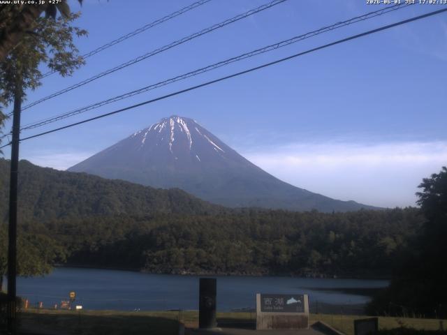 西湖からの富士山