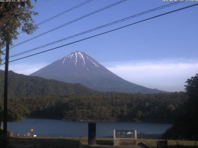 西湖からの富士山