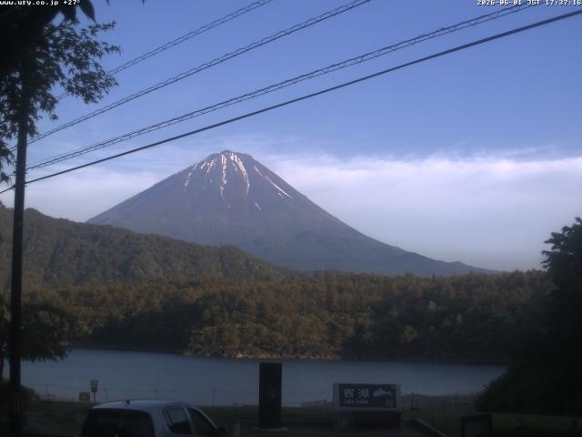 西湖からの富士山