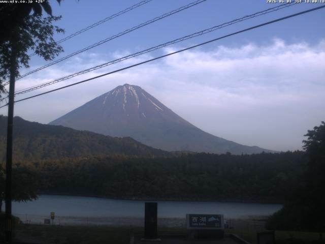 西湖からの富士山