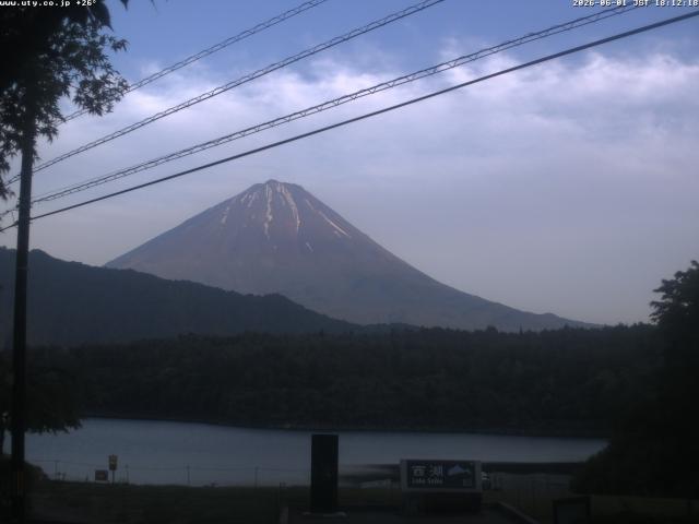 西湖からの富士山
