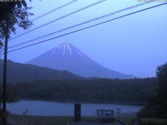 西湖からの富士山