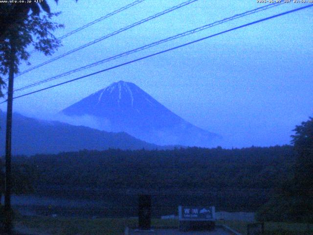西湖からの富士山