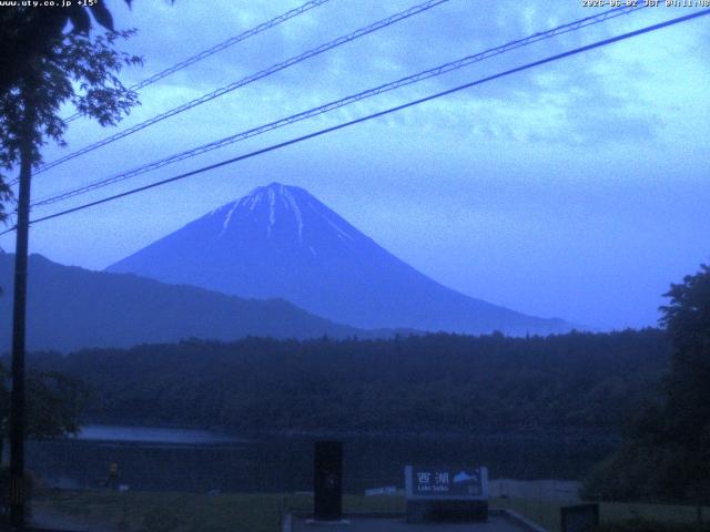 西湖からの富士山