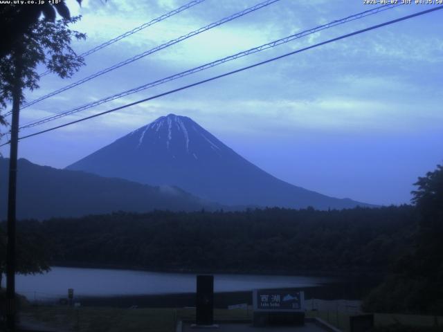 西湖からの富士山