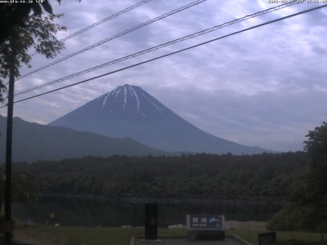 西湖からの富士山
