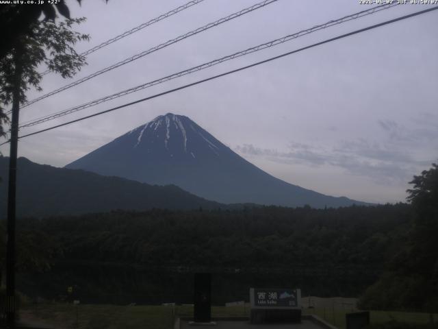 西湖からの富士山