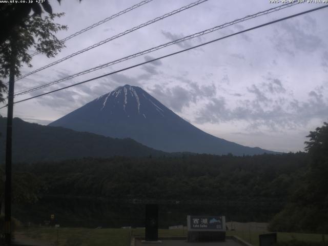 西湖からの富士山