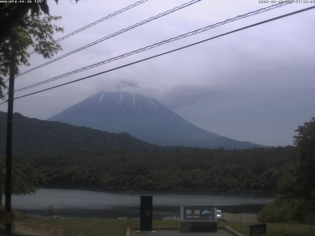 西湖からの富士山