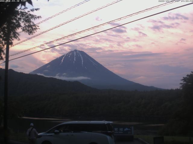 西湖からの富士山