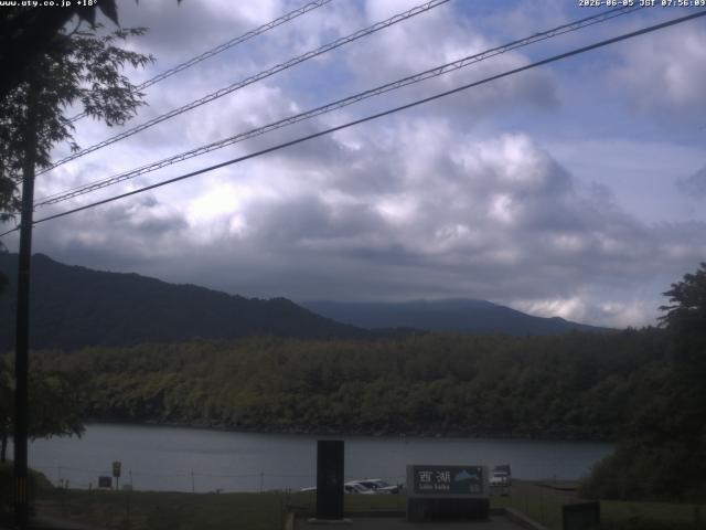西湖からの富士山