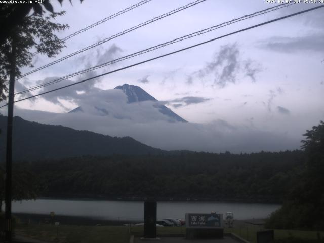 西湖からの富士山