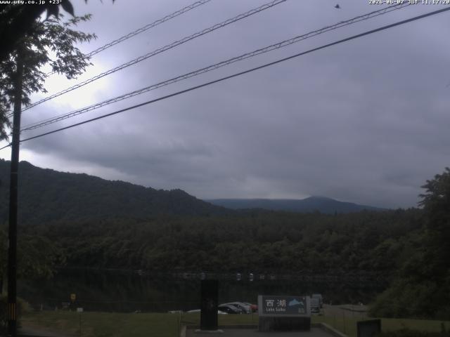 西湖からの富士山