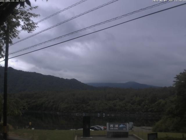 西湖からの富士山