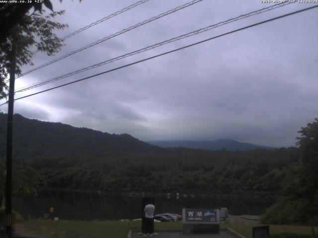 西湖からの富士山