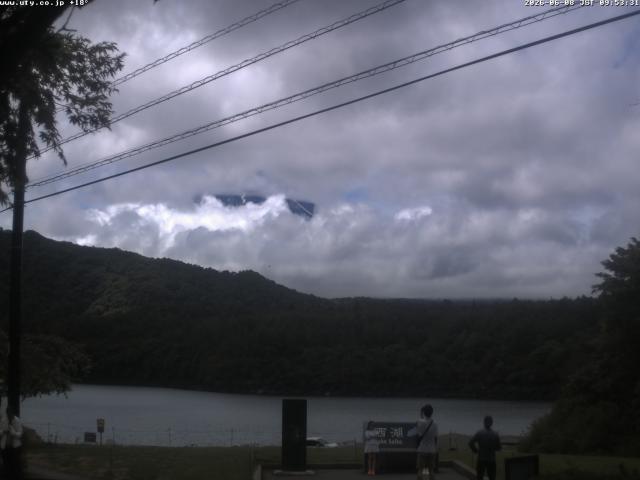 西湖からの富士山