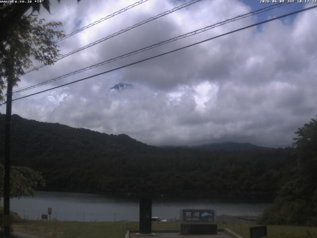西湖からの富士山