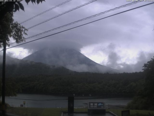西湖からの富士山