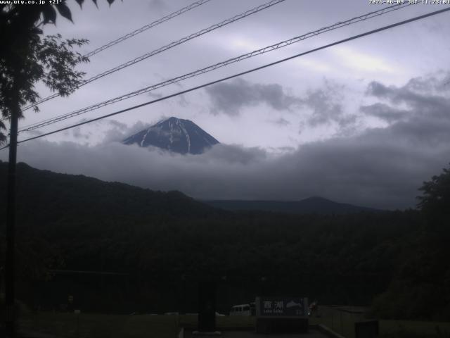 西湖からの富士山