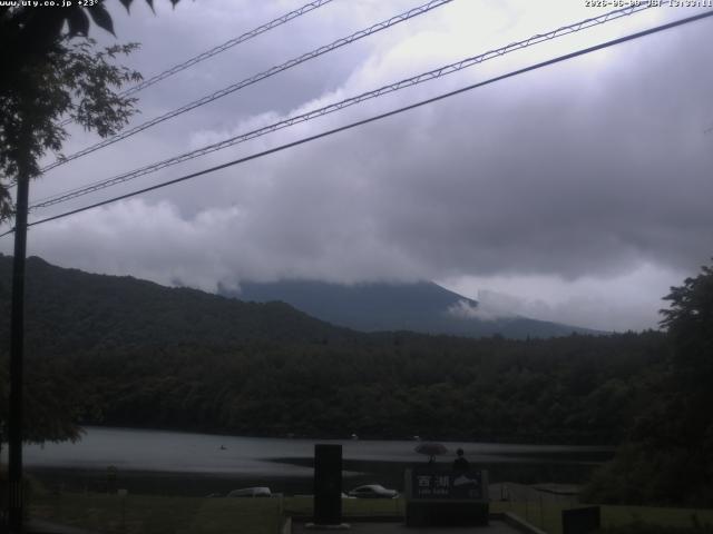 西湖からの富士山