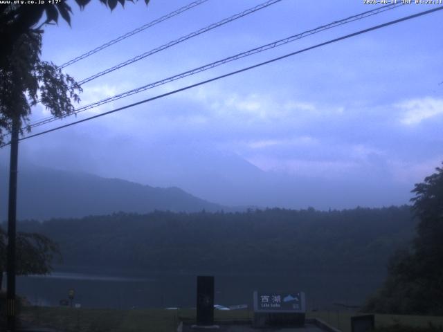 西湖からの富士山