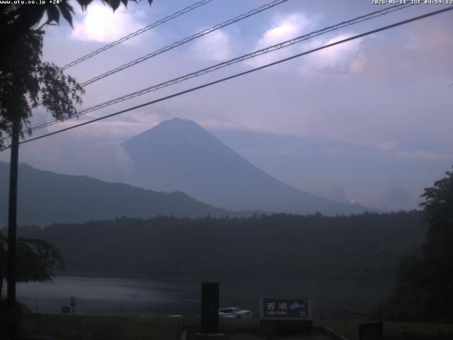 西湖からの富士山