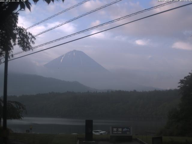 西湖からの富士山