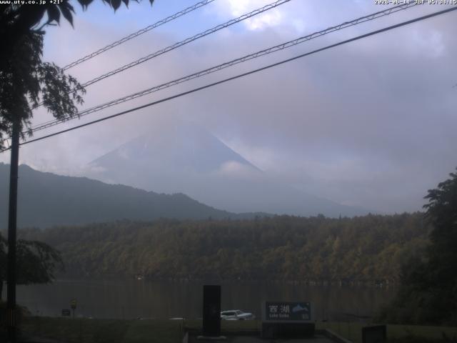 西湖からの富士山